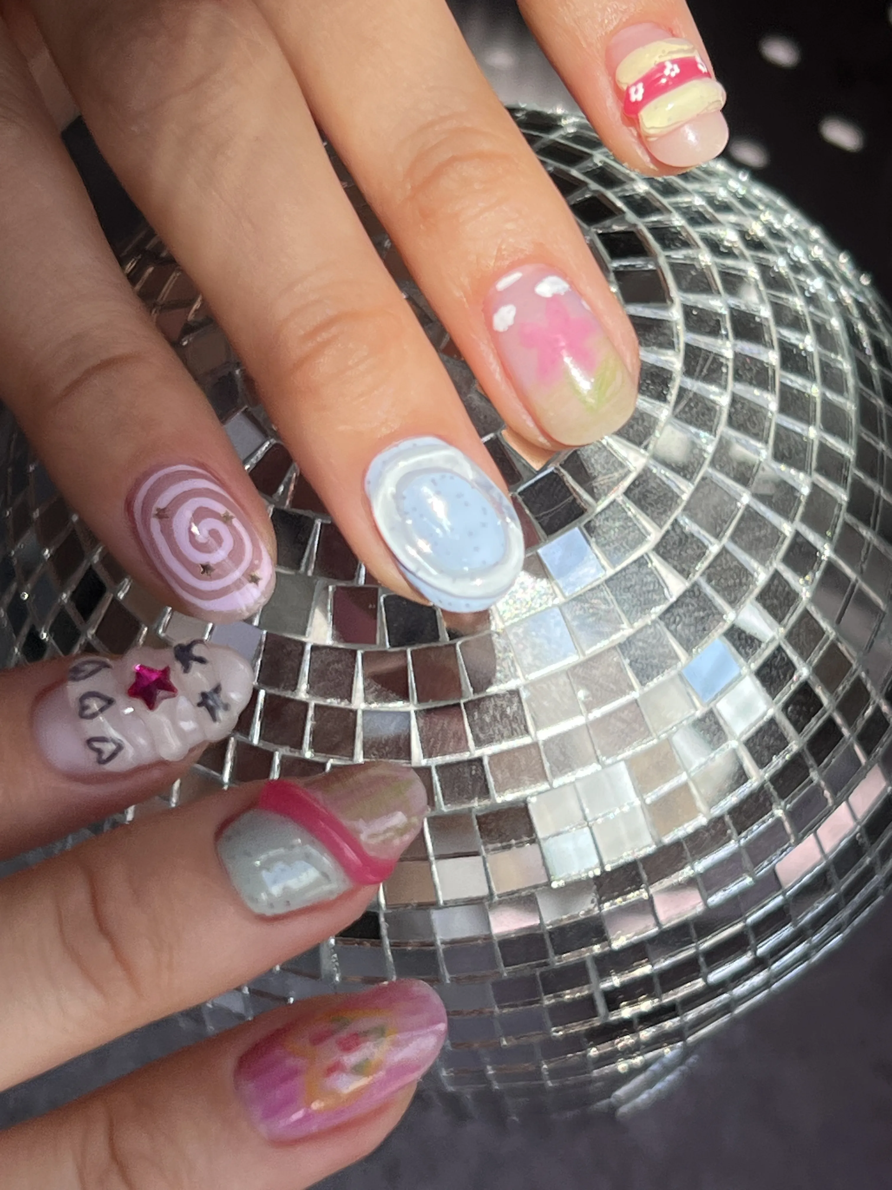 Gel nail application training at Nails Aura Academy Hallandale Beach