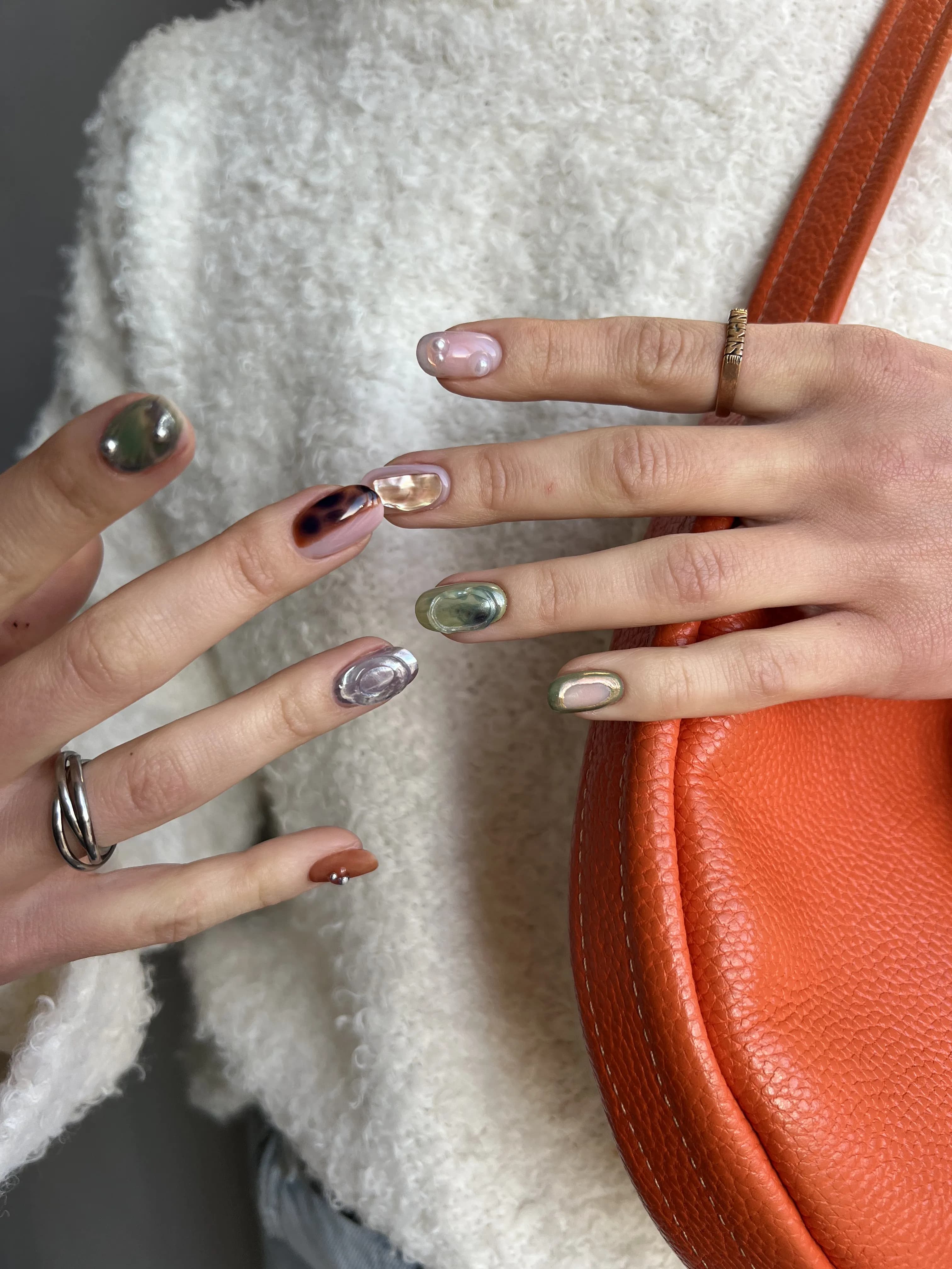 Professional manicure design 9 by Nails Aura in Hallandale Beach