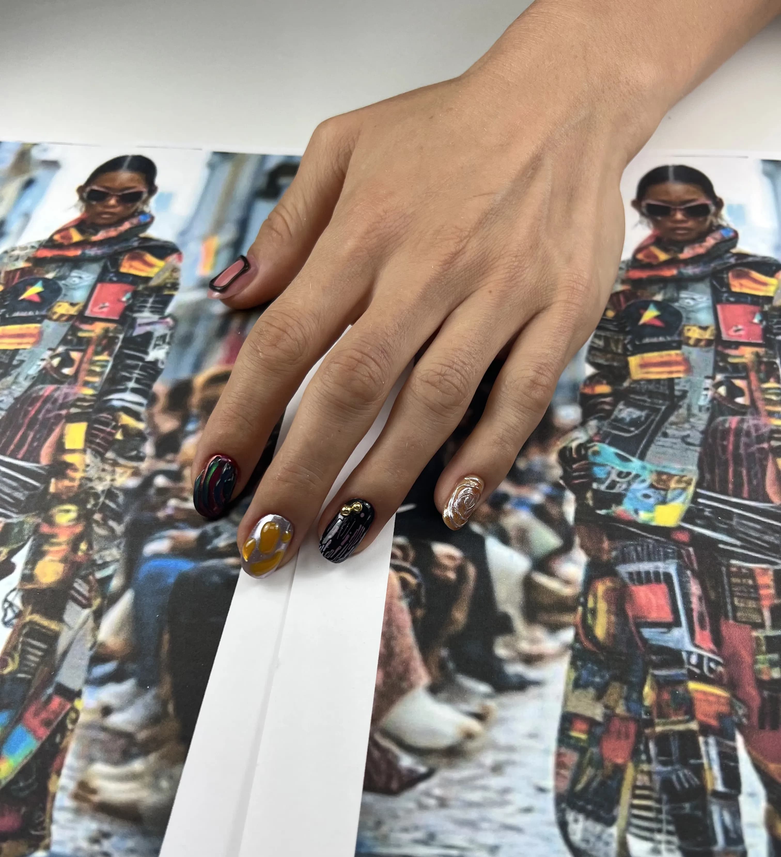 Couture Collection Gel Design — nail art by Nails Aura