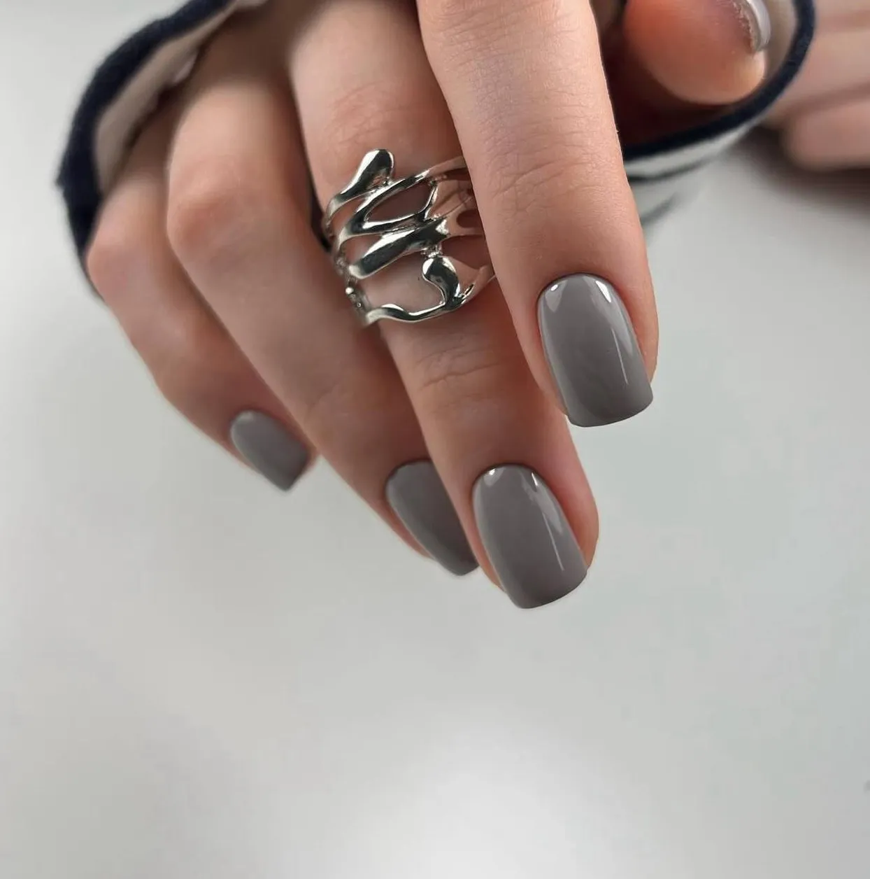 Grey — nail art by Nails Aura