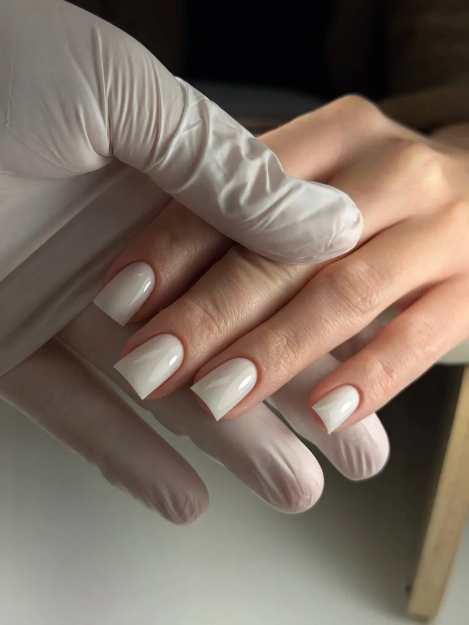 Milk — nail art by Nails Aura